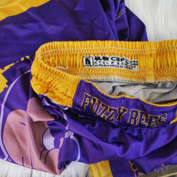 Blue Chip Athletic Men's Fuzzy Bee Mickey Mouse Illinois Shorts M - Picture 3 of 3